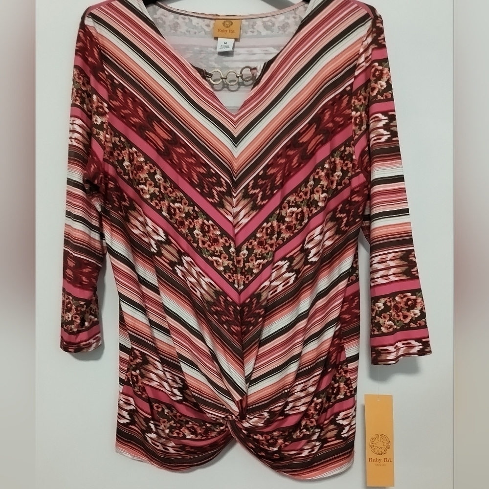 [5 x $20] Ruby Rd Santa Fe Top - Size M